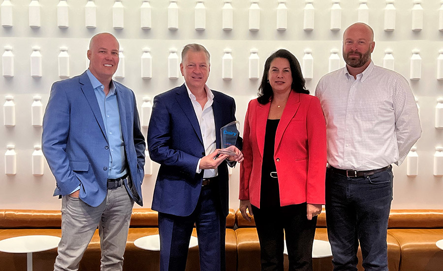 (Left to right) Kevin Strathman, executive vice president and chief financial officer, President and CEO Dennis Rodenbaugh; Jackie Klippenstein, senior vice president, chief government and industry relations officer; and Michael Lichte, chief insights and information officer.