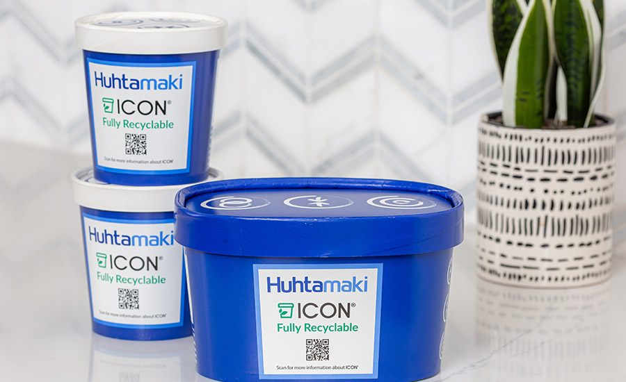 DeSoto, Kan.-based Huhtamaki introduced ICON frozen dessert paper-cup technology that enables the recycling of both the cup and the lid in communities with paper product recycling programs.