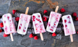 Raspberry Frozen Yogurt Pops