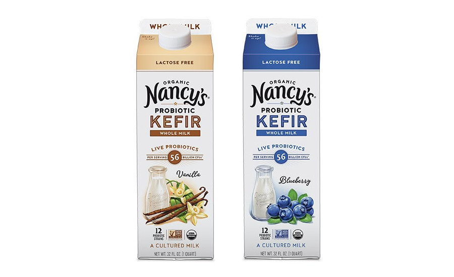 Nancy’s Organic Whole Milk Kefir is lactose free, non-GMO and gluten free and contains 12 strains of 56 billion probiotics to support immunity and digestive health.